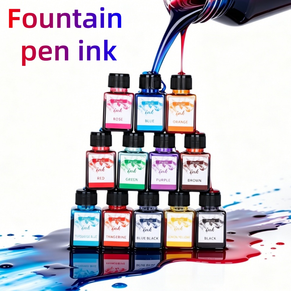 Fountain Pen Bottled Ink - Чернила для перьевых ручек, 12 цветов,