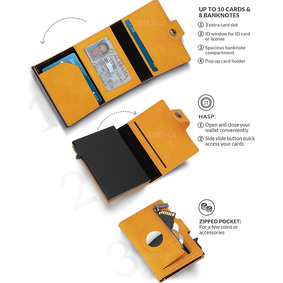 Кошелек Airtag Rfid Держатель  – обзор и цена Index Card Holder